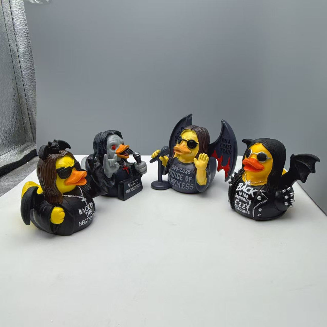 Funny rubber duck with rocker design Bowlift