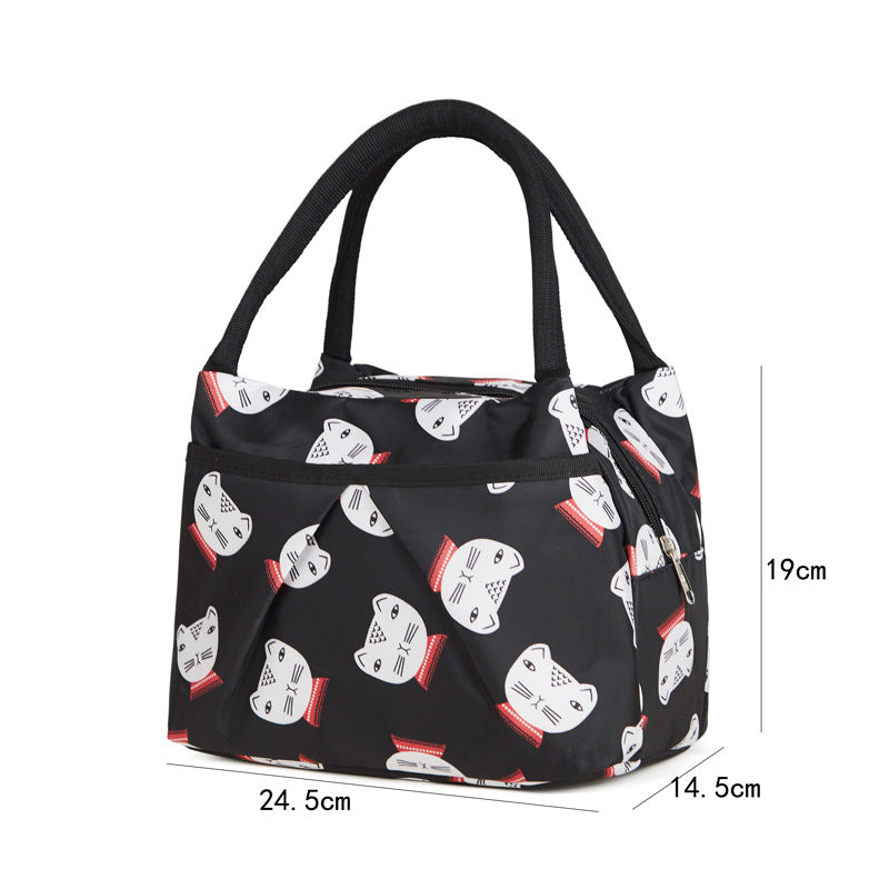 Floral Insulated Lunch Cooler Bag Bowlift