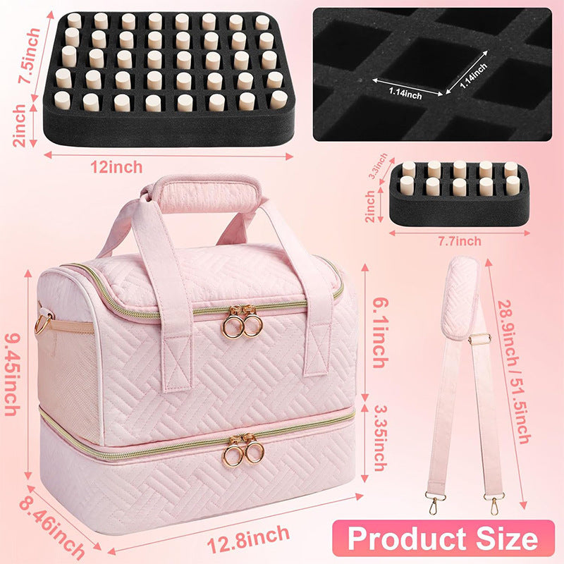 Cosmetic Organizer Bag with Removable Compartments Bowlift