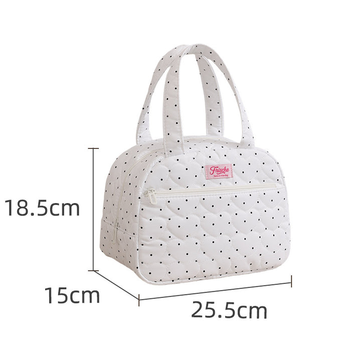 Quilted Floral Lunch Tote Bowlift