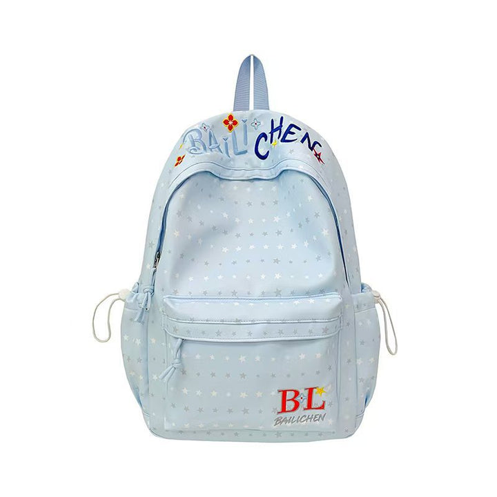 Creative Character Embroidered Backpack Bowlift