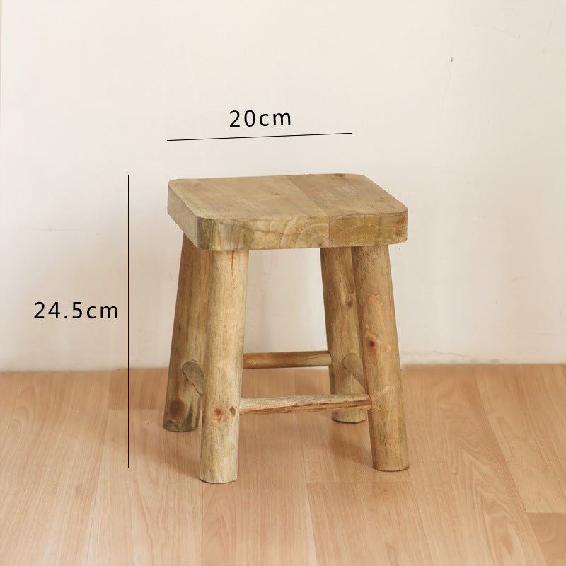 Handcrafted wooden stool Bowlift