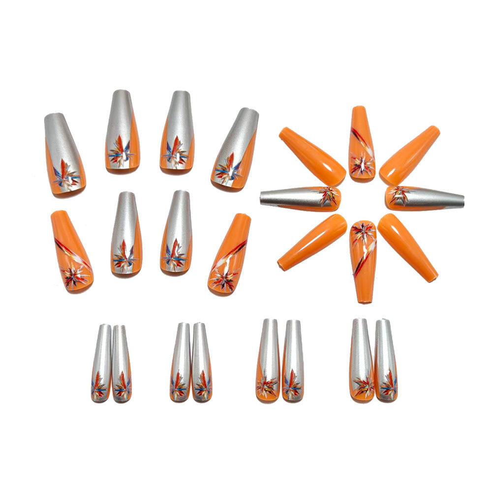 Artificial nails with glitter and metallic accents Bowlift