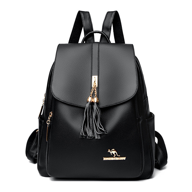 Stylish Faux Leather Backpack