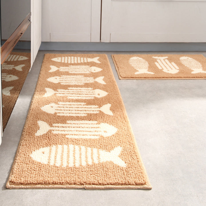 Nautical-Themed Kitchen Runner Mat for Home