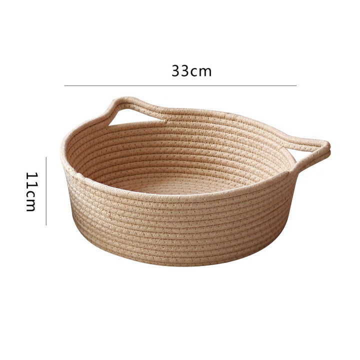 Decorated basket with practical handles Bowlift
