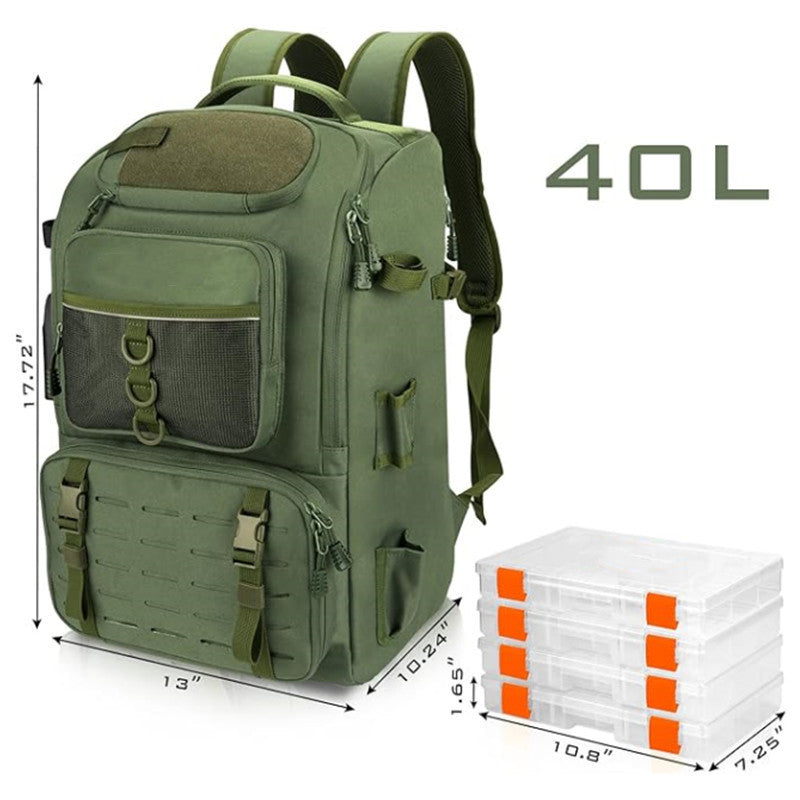 Tactical Fishing Backpack Bowlift