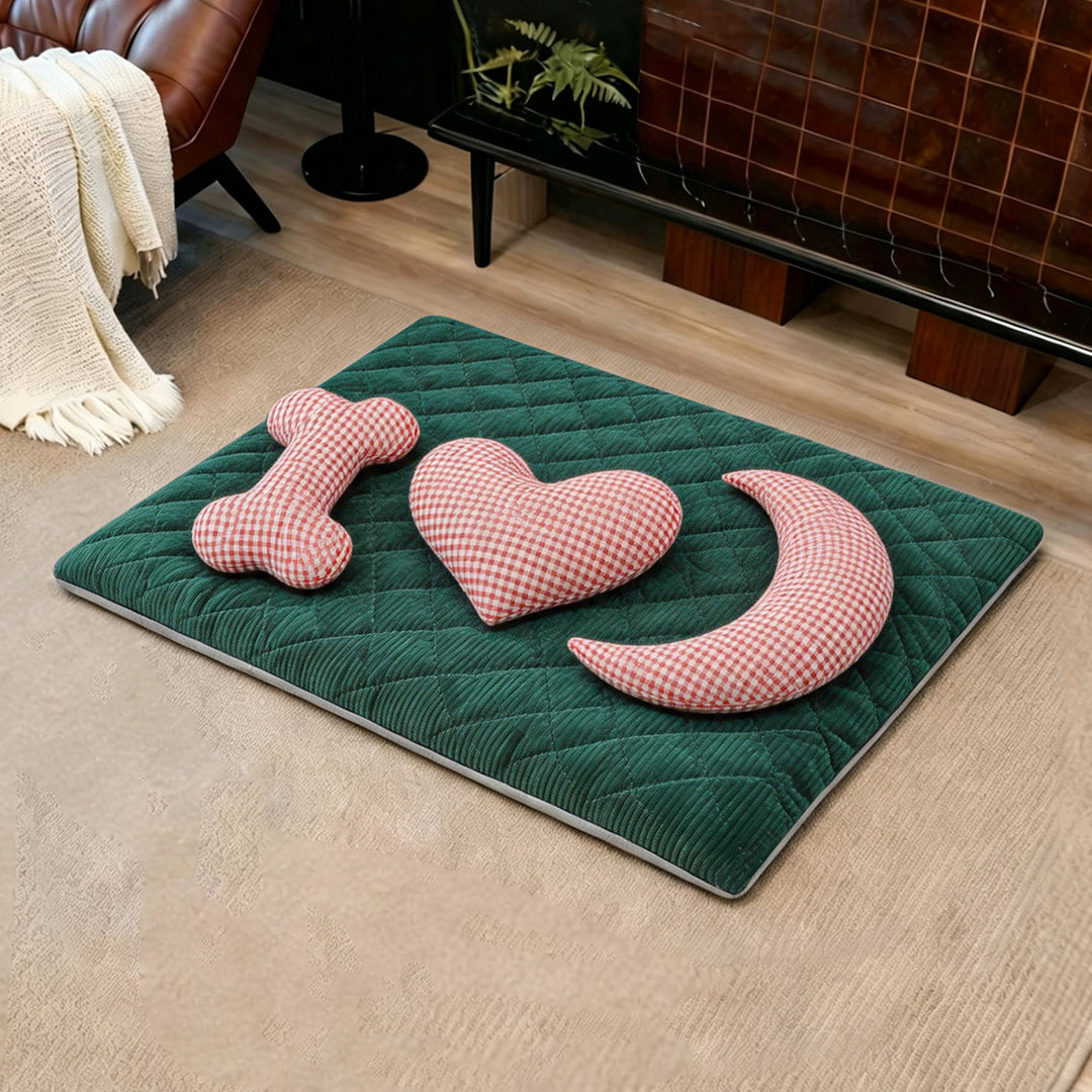 Unisex Playful and cozy pet mat with cushion shapes Bowlift