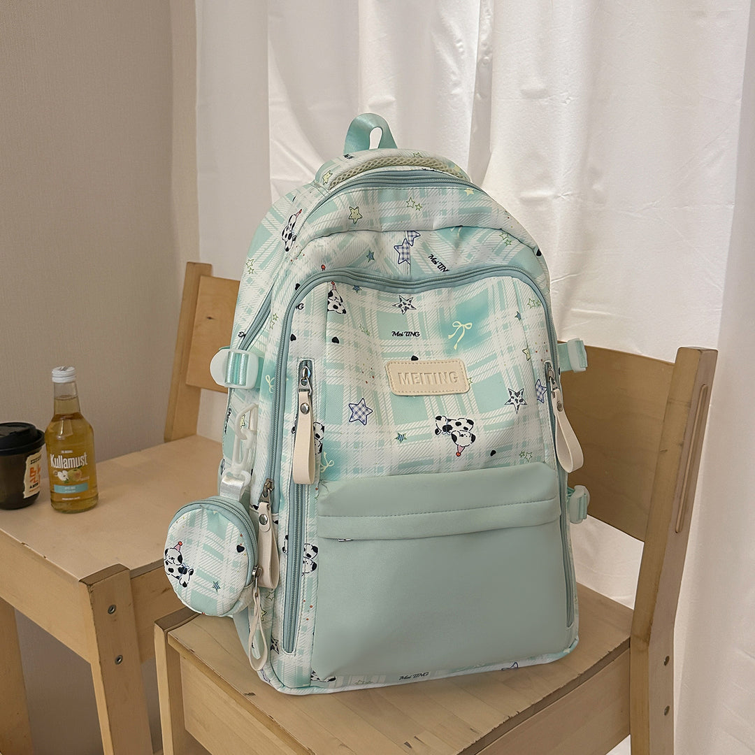 Fun-Themed Patterned Backpack Bowlift