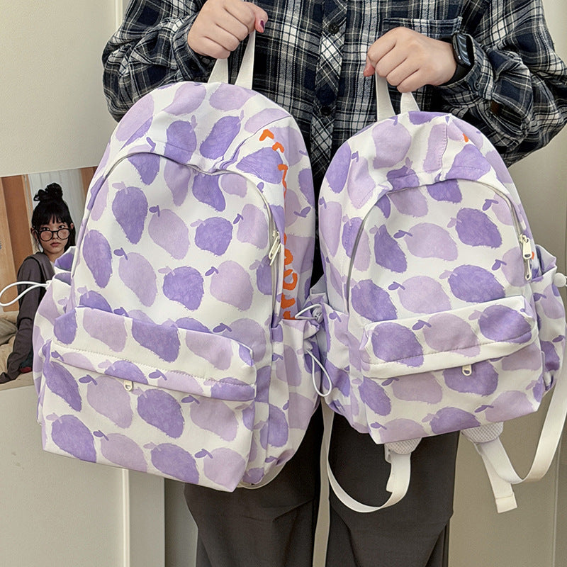 Playful Fruit Patterned Backpack