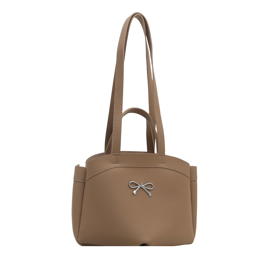 Elegant Bow Accent Handheld Tote Bag Bowlift