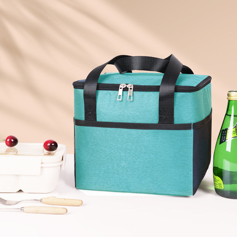 Insulated cooler bag with double-protected zipper Bowlift