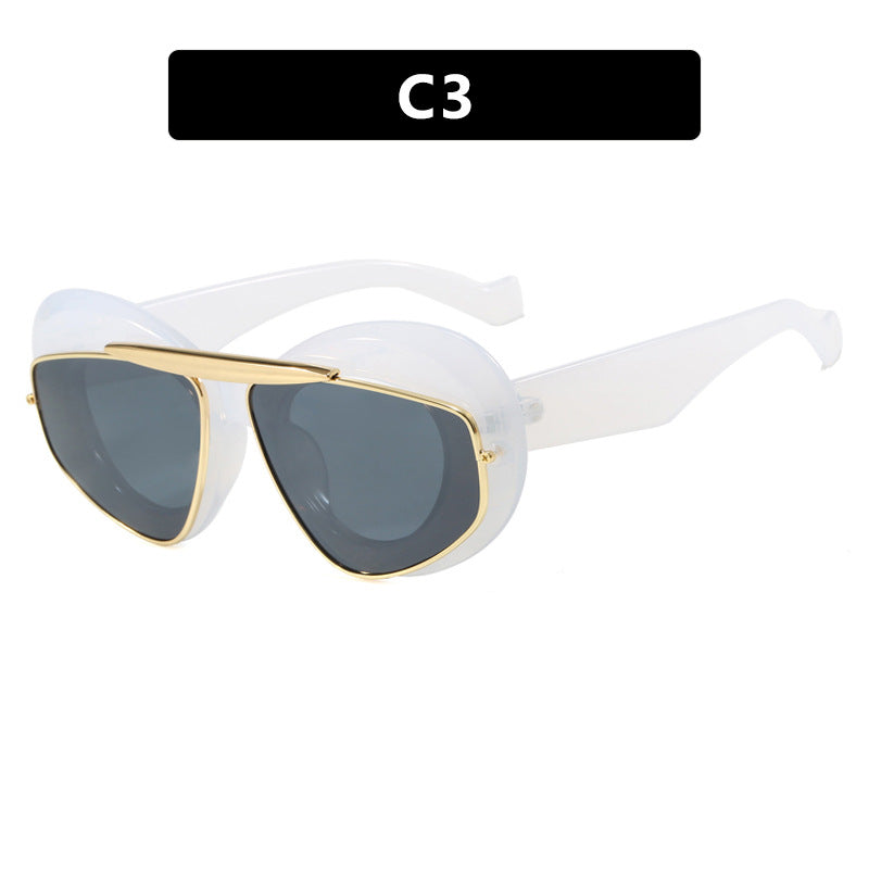 Women futuristic sunglasses with elegant frame Bowlift
