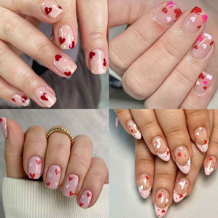 Heart-Themed Nail Art Set Bowlift
