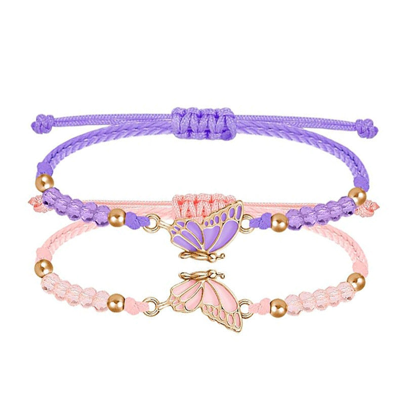Butterfly Charm Necklace and Bracelet Set Bowlift