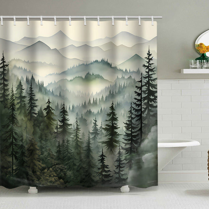 Artistic Shower Curtain Bowlift