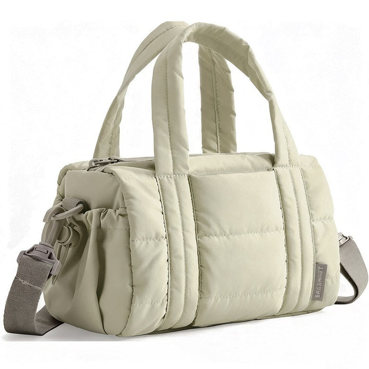 Stylish Puffed Fabric Travel Bag Bowlift