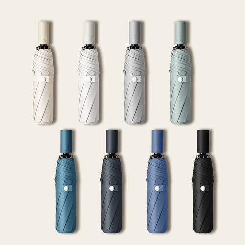 Ladies Automatic Folding Umbrella with Ergonomic Design and Wind Resistant Technology Bowlift