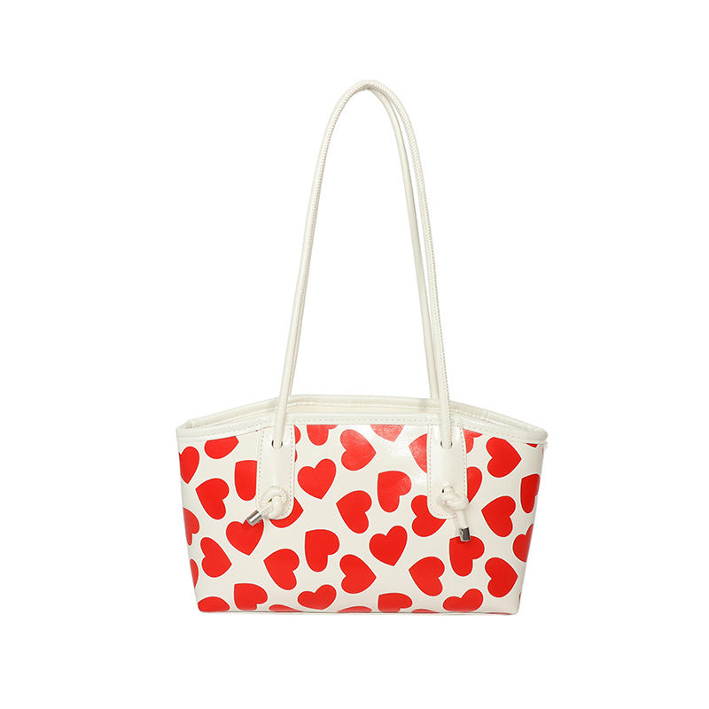 WoCasual Heart-Patterned Tote Bag Bowlift