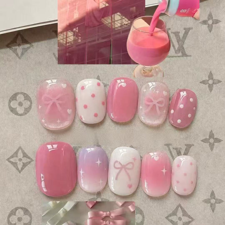 Romantic Heart-Themed Nail Art Set Bowlift