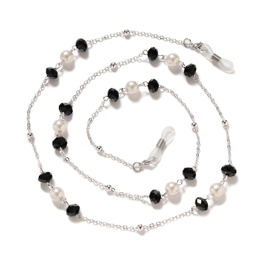 Elegant Pearl and Gemstone Eyewear Chain Bowlift