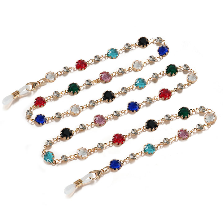 Elegant Gemstone Eyewear Chain Bowlift