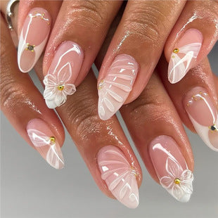Elegant Gel Nail Art Extensions Bowlift