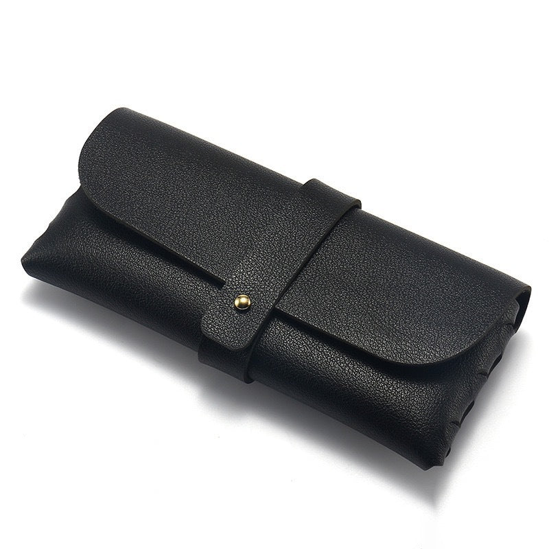 Folding premium soft leather sunglasses roll pouch Bowlift