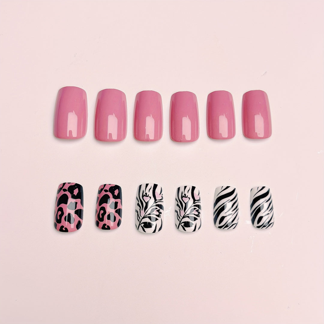 Fashionable animal motif artificial nails Bowlift