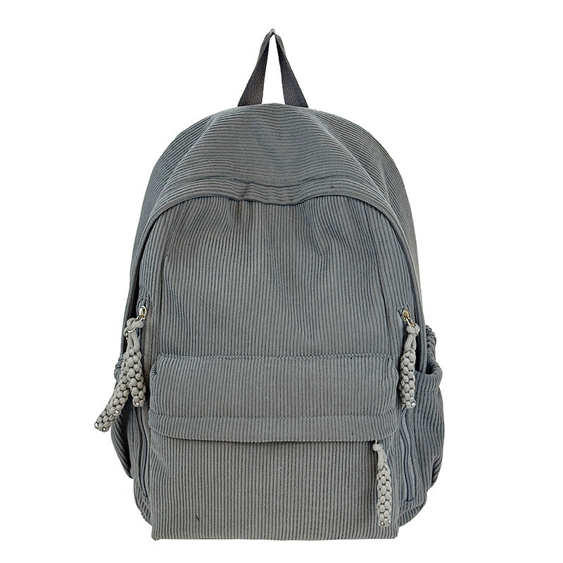 Textured Fabric Everyday Backpack Bowlift