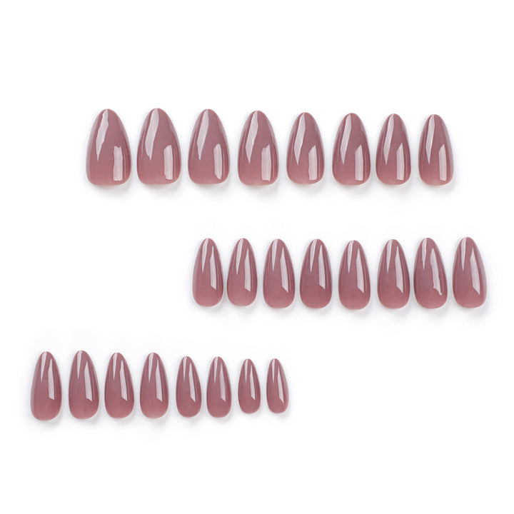 High-quality nail extensions in elegant almond shape Bowlift