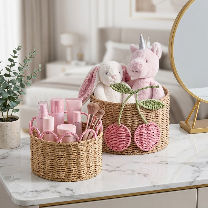 Decorative storage basket with wave pattern Bowlift