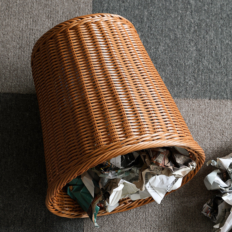 Unisex Elegant Waste Bin made of woven material Bowlift