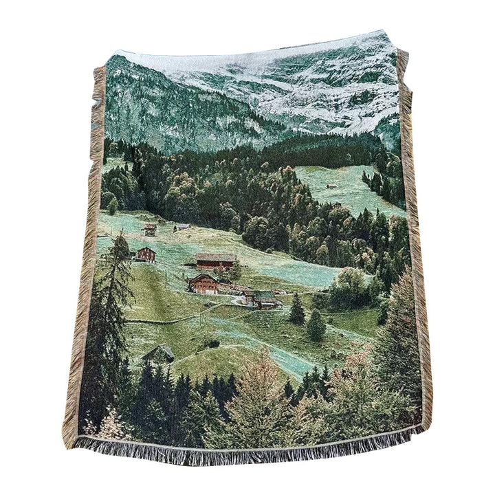 Scenic Landscape Throw Blanket