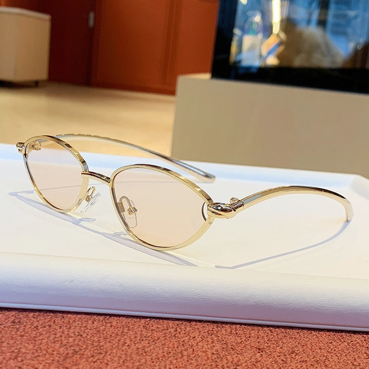 Women's designer sunglasses with elegant metal frame and protective lenses Bowlift