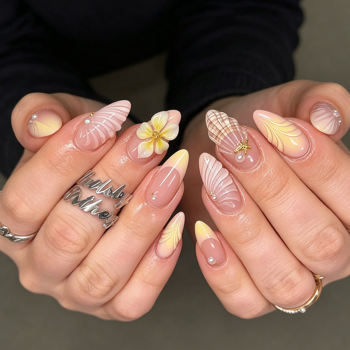 Decorative Press-On Nail Art Set Bowlift