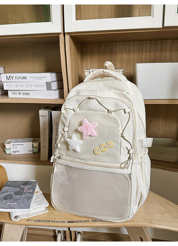 Creative Star-Embellished School Backpack
