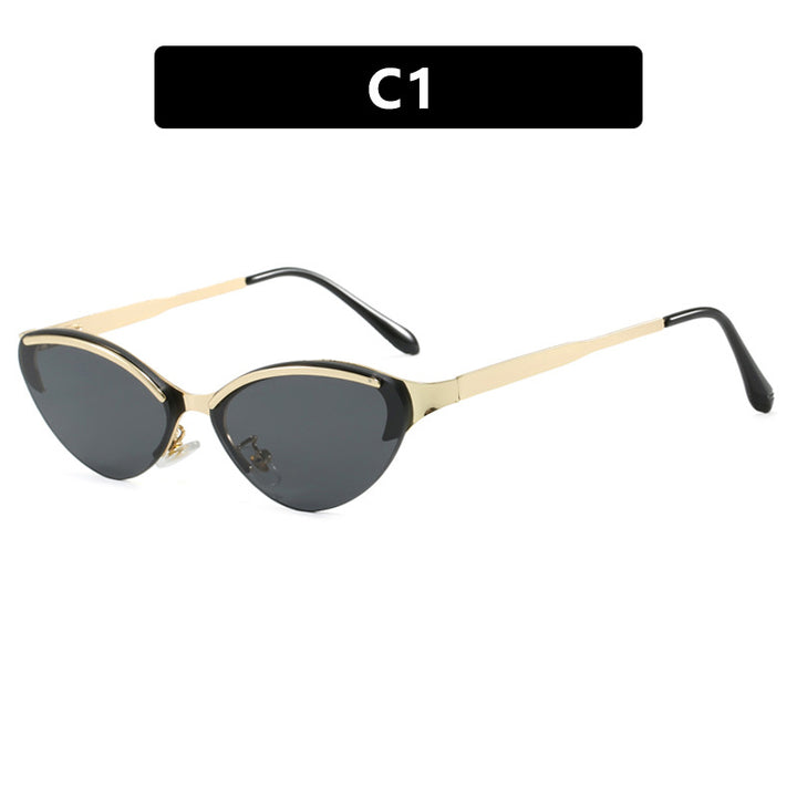 Ladies Cat-Eye Sunglasses with Elegant Frame and UV Protection Bowlift