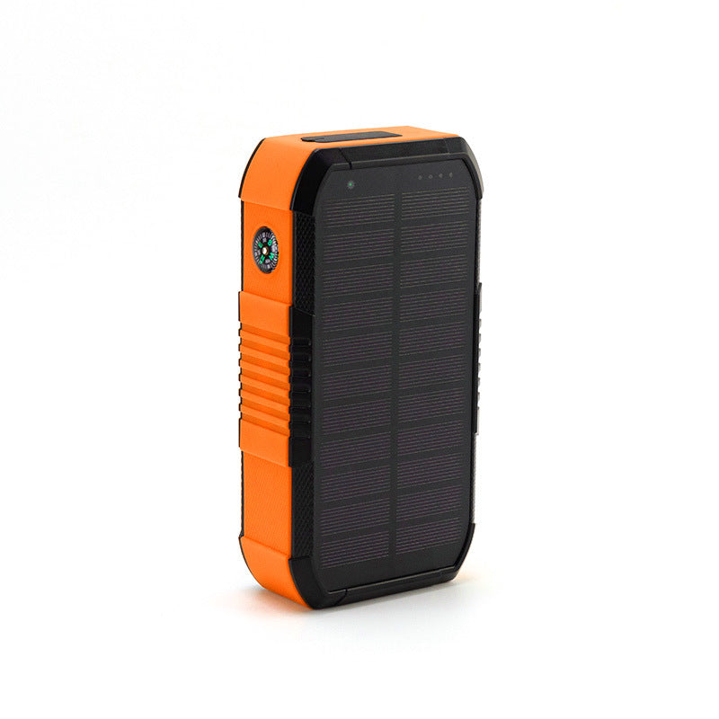Solar-powered power bank with compass Bowlift