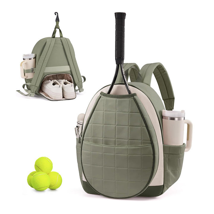 Multifunctional Tennis Backpack with Integrated Shoe and Bottle Compartment Bowlift