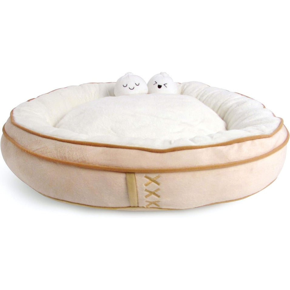Plush Animal-Themed Dog Bed