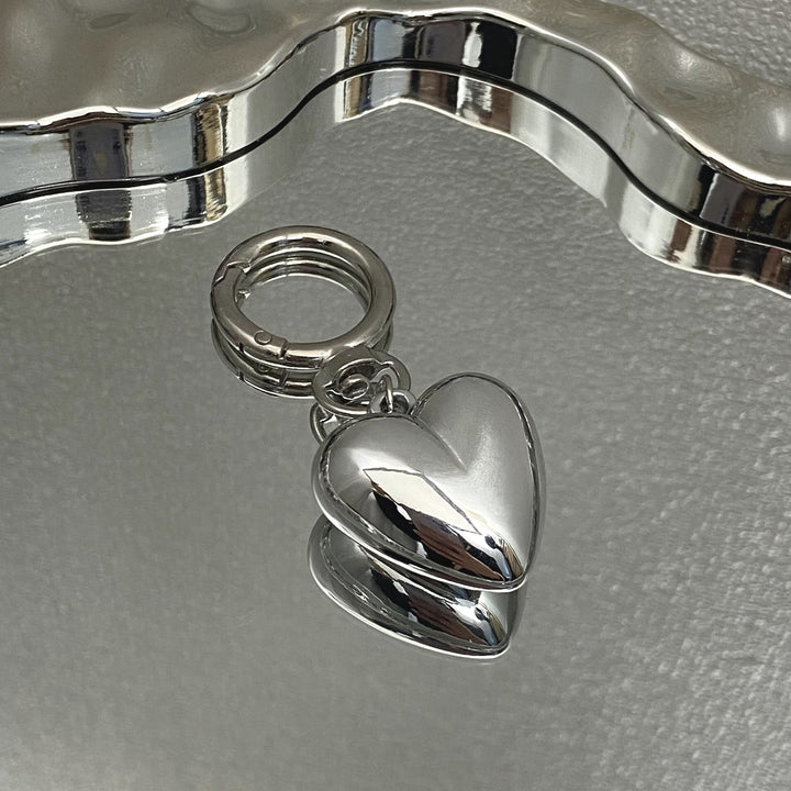 Heart-Shaped Charm Keychain Bowlift