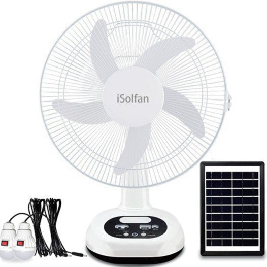 Women's portable solar stand fan with USB connection Bowlift