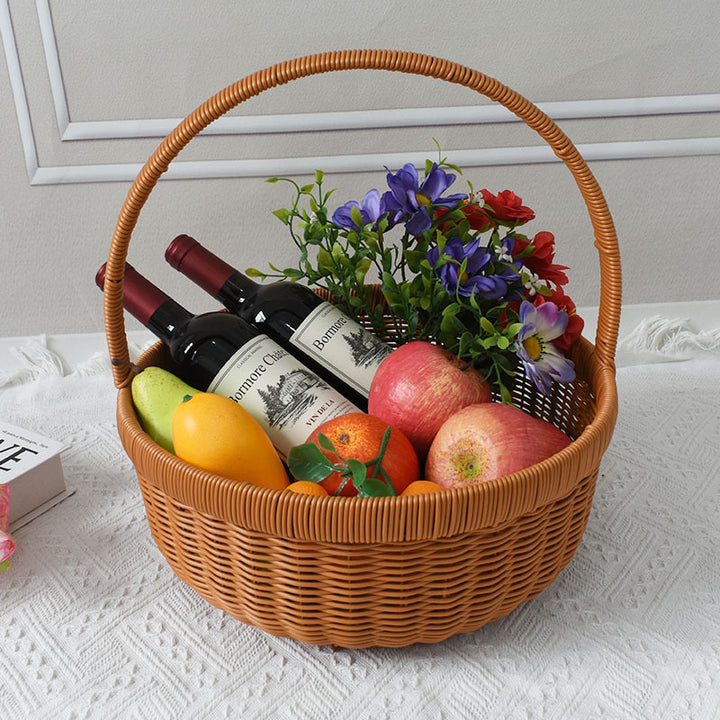 Handcrafted Woven Shopping Basket Bowlift