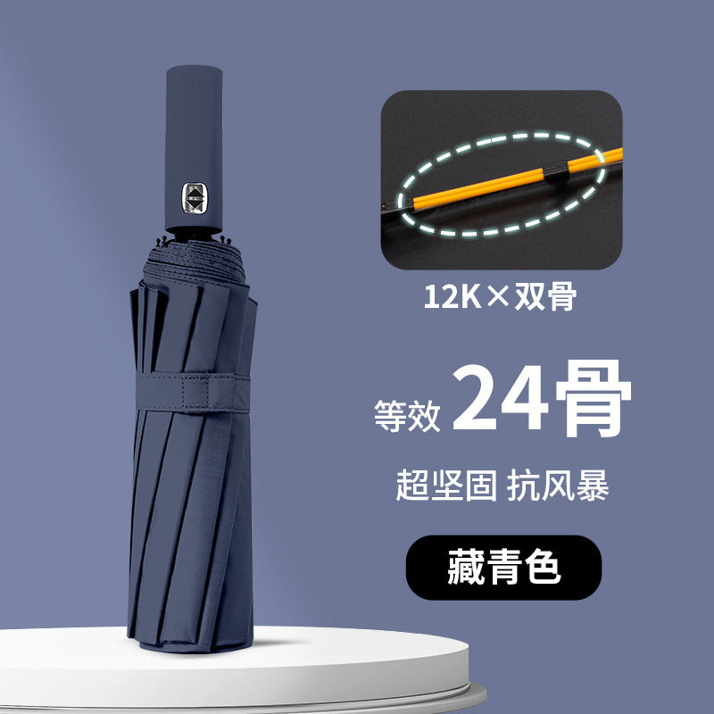Ladies wind and rain protection umbrella with advanced double structure design Bowlift