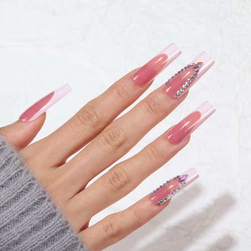 Elegant Ballerina Press-On Nails Bowlift