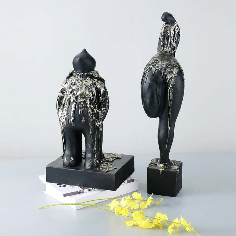 Abstract Decorative Flamingo Sculpture