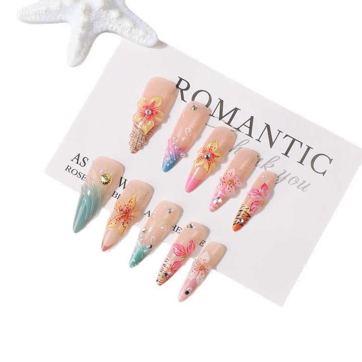 Premium Decorative Press-On Nail Set Bowlift