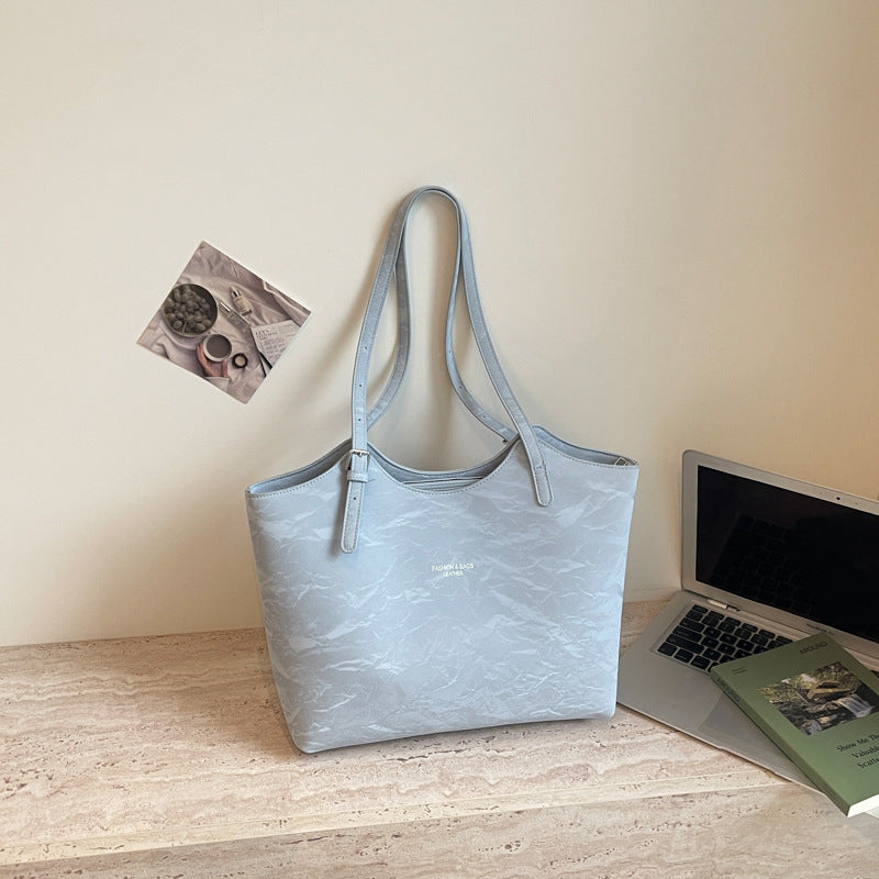 Stylish Textured Tote Bag Bowlift