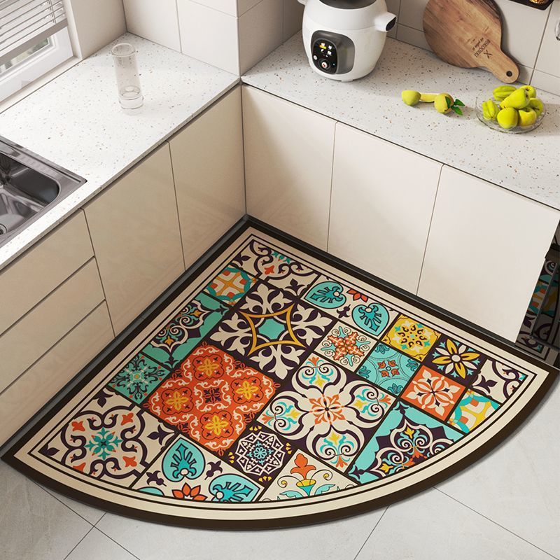 Tropical Theme Park Decorative Kitchen Mat